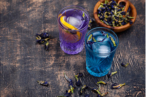 Cold blue and purple tea Butterfly, a Food & Drink Photo by Yulia Furman