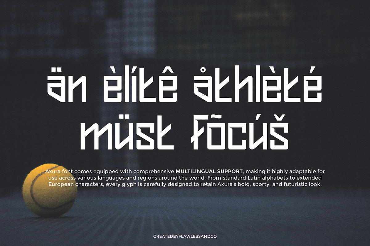 Axura - Sport Display Font, a Font by Flawless And Co (Photo 8 of 10)