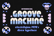 Groove Machine - 1970's Disco Type, a Sans Serif Font by HipFonts (Thumbnail 1 of 9)