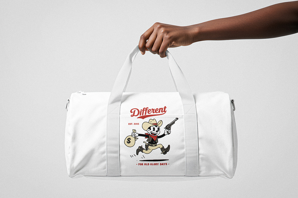 Duffle Bag Mockup, a Packaging Mockup by Designer Dude