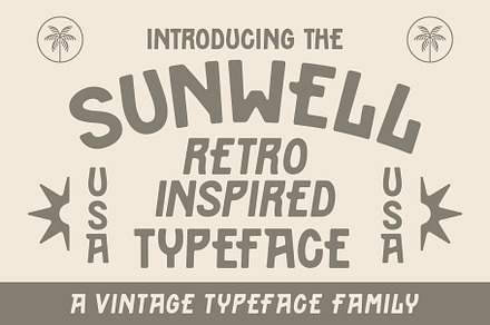 Sunwell Typeface | Vintage Font