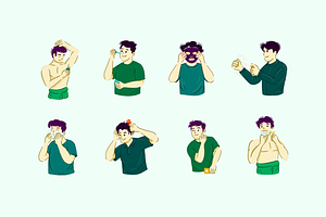 Men's Grooming Routine, a Person Illustration by Deemak Daksina