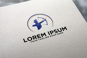 Archer Warrior Roman Logo idea, a Branding & Logo Template by REDVY CREATIVE
