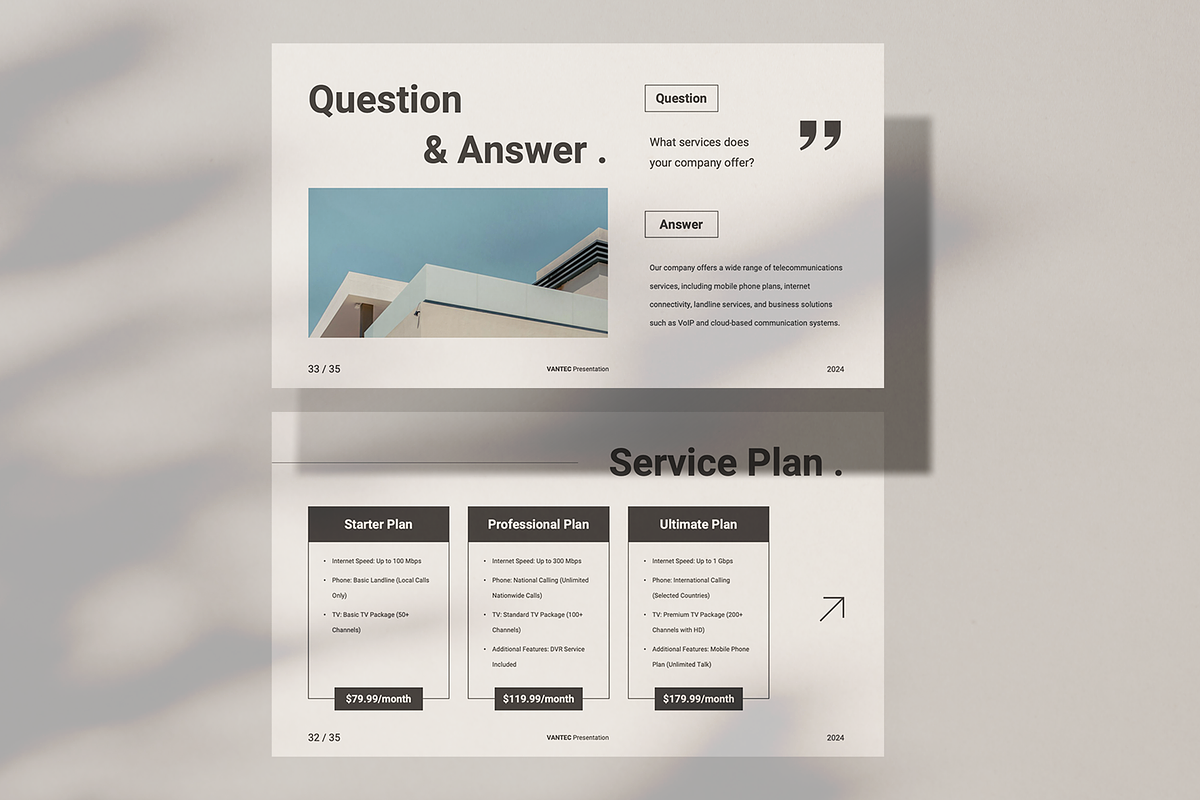 Vantec Pitch Deck - Powerpoint, a Presentation Template by Surotype (Photo 4 of 10)