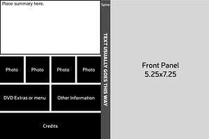 DVD Sleeve Template