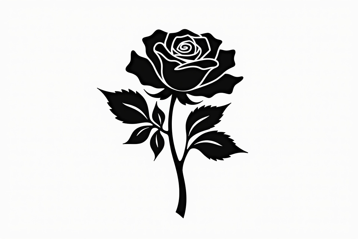Rose Black Silhouette Decorative, an Illustration by Amazin_art (Photo 11 of 31)