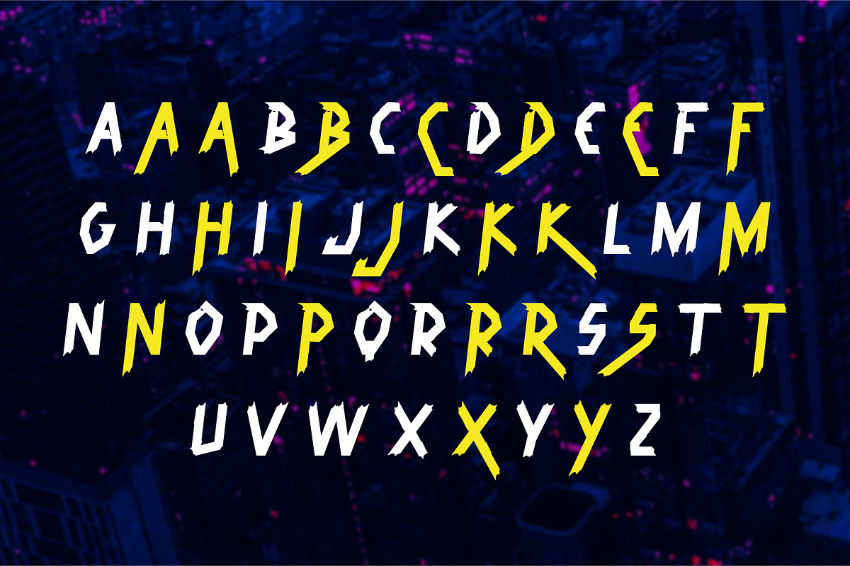 Dirtchunk - Futuristic Font, a Font by Prioritype Co (Photo 8 of 9)