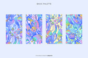 Cosmic Flora seamless pattern, a Pattern Graphic by Designnina Shop (Thumbnail 2 of 11)