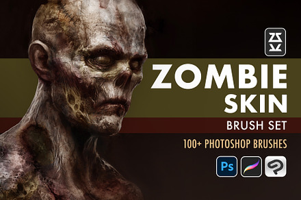 Zombie Skin Brush Set