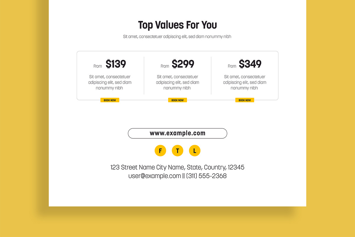 Modern Travel Email Newsletter, an UI Kit Template by MightyDesign (Photo 6 of 9)