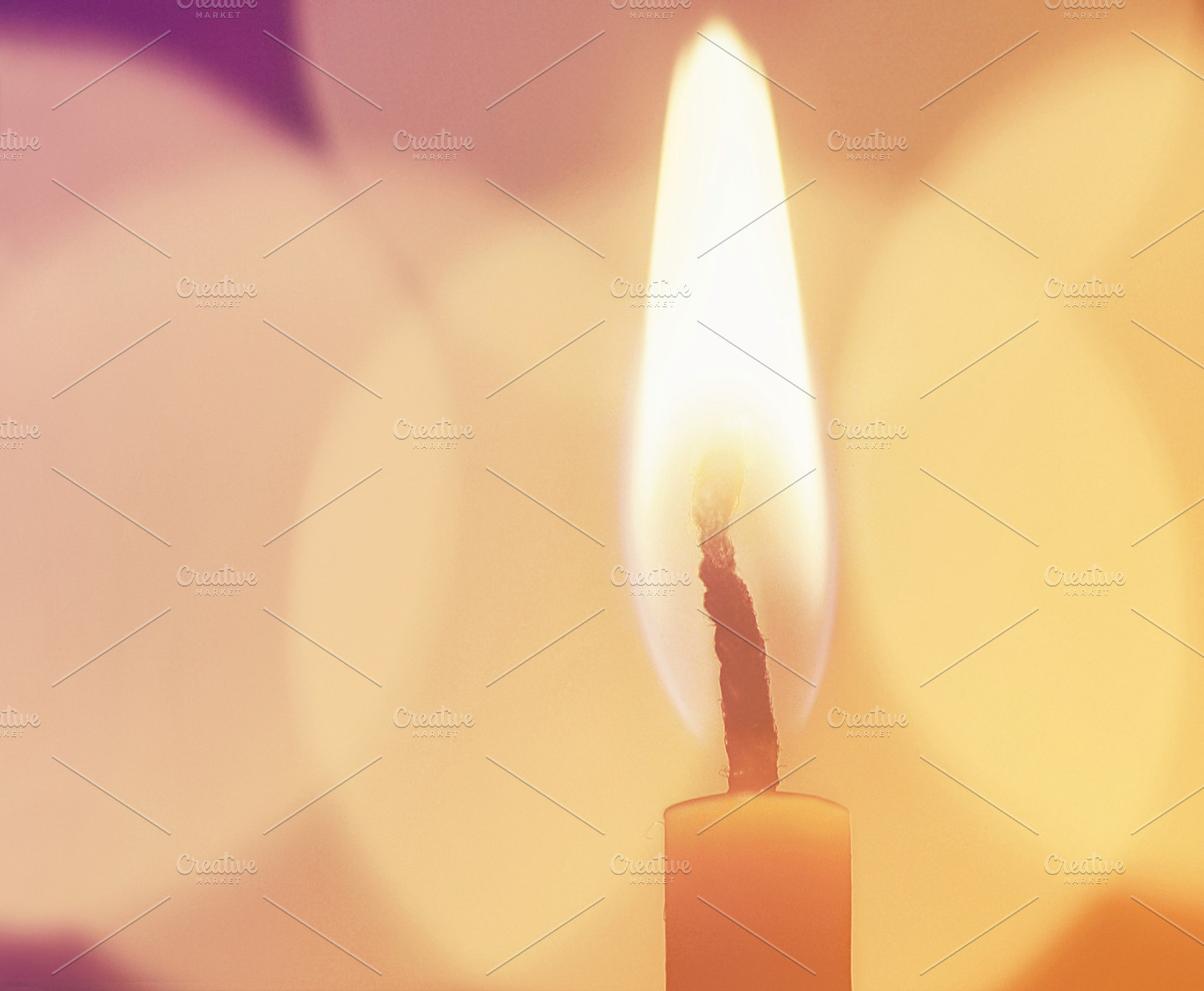 Close up of a little candle, a Holiday Photo by Cazador de sueños