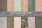 Spanish Moss & Calamine Gold Pattern, a Pattern Graphic by Blixa 6 Studios (Thumbnail 1 of 4)