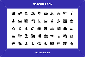Sauna icons, an Outline Icon by Wencory