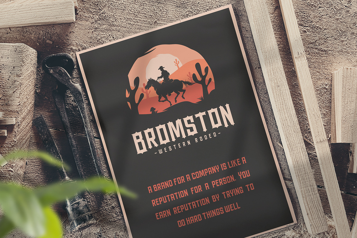 Westerion a Vintage Display Font, a Blackletter Font by Blankids Studio (Photo 3 of 6)