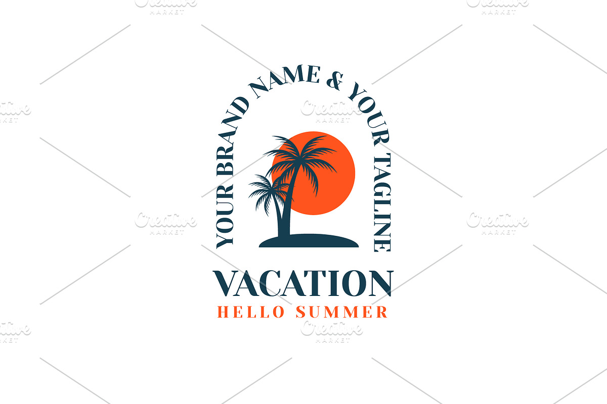 Summer Vacation Beach Logo Bundle, a Branding & Logo Template by Dyn Studio (Photo 6 of 6)