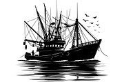 Vintage Fishing Boat Bundle, an Object Graphic by Designer_Momina (Thumbnail 13 of 13)