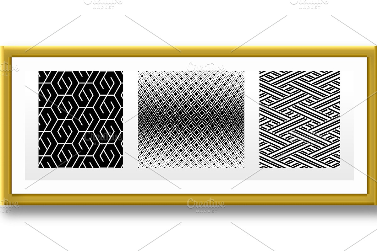 Geometric set of patterns, a Pattern Graphic by RODINA (Photo 2 of 3)
