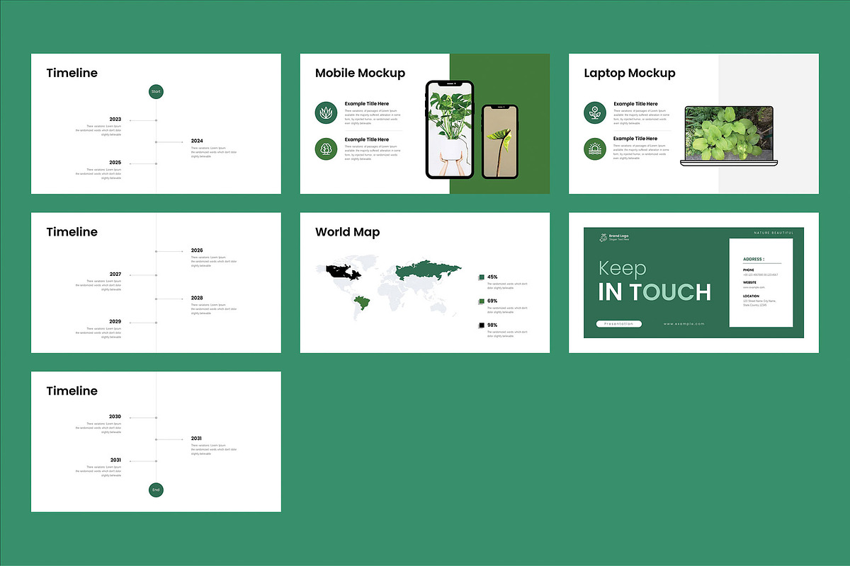 Green - Nature Presentation Template, a Presentation Template by Cleffon_Graphic_Studio (Photo 4 of 4)