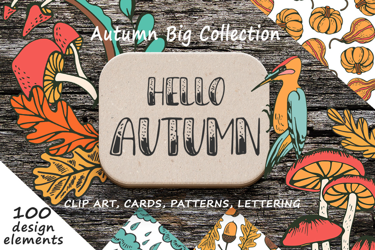 Hello Autumn - Big hand drawn set, an Animal Illustration by Kseniya_design (Photo 1 of 6)