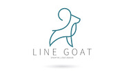 Line goat logo, a Branding & Logo Template by Logocreative (Thumbnail 1 of 3)
