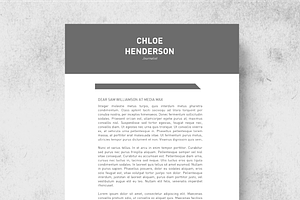 Tone Resume Template Cover Letter