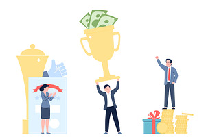 People with different benefits, a Finance Illustration by LadadikArt