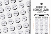 INSTAGRAM HIGHLIGHT COVERS, a Social Media Template by The Little Lily Studio (Thumbnail 1 of 5)
