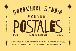 Postales | Handdrawn Typeface
