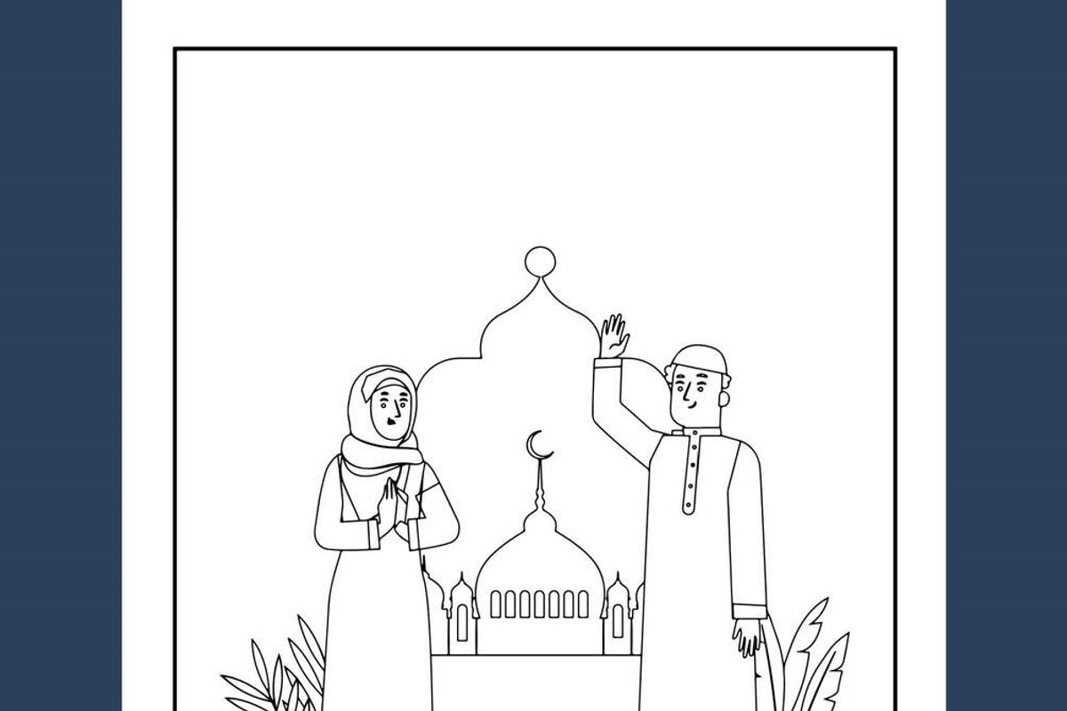 Islamic Coloring Book For Kids Ages, an Education Illustration by Sourcedigi (Photo 4 of 5)