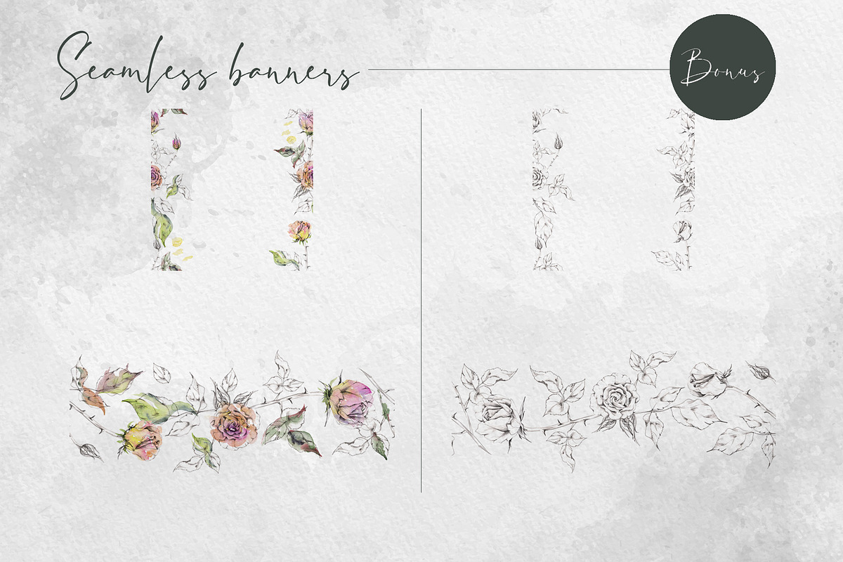 Heritage tea roses, a Decorative Illustration by MsFlaffy (Photo 12 of 14)