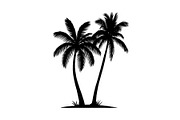 Tropical Palm Tree Silhouette Bundle, an Illustration by Amazin_art (Thumbnail 4 of 21)