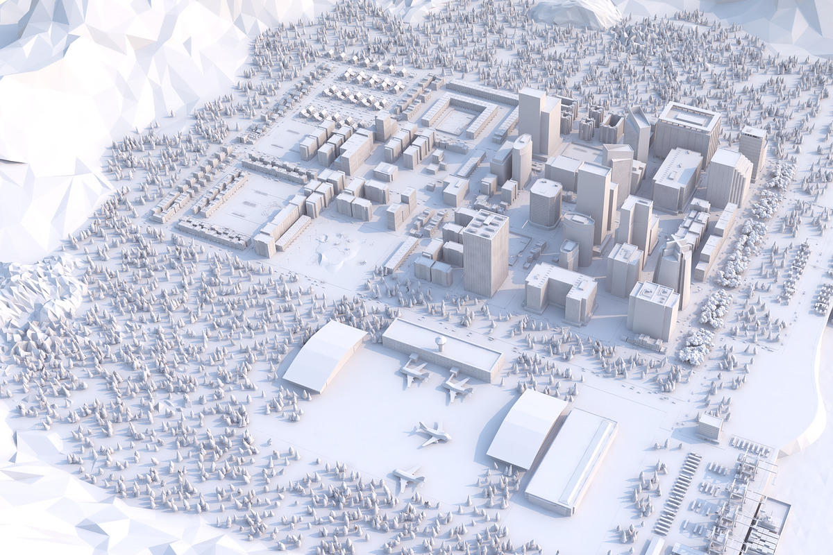 Metropolis City low poly Scene, an Architecture 3D Model by NOMODOL (Photo 33 of 39)