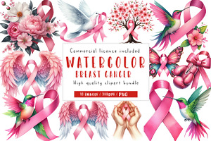 Breast Cancer Clipart, an Illustration by CreationArt