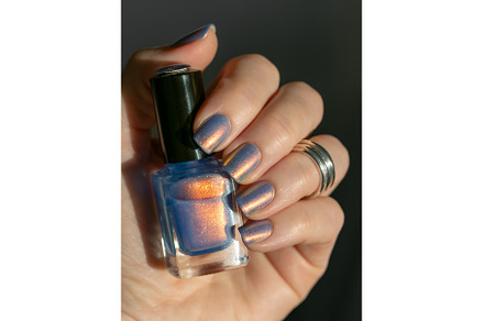 Close-Up of Nail Polish on Well