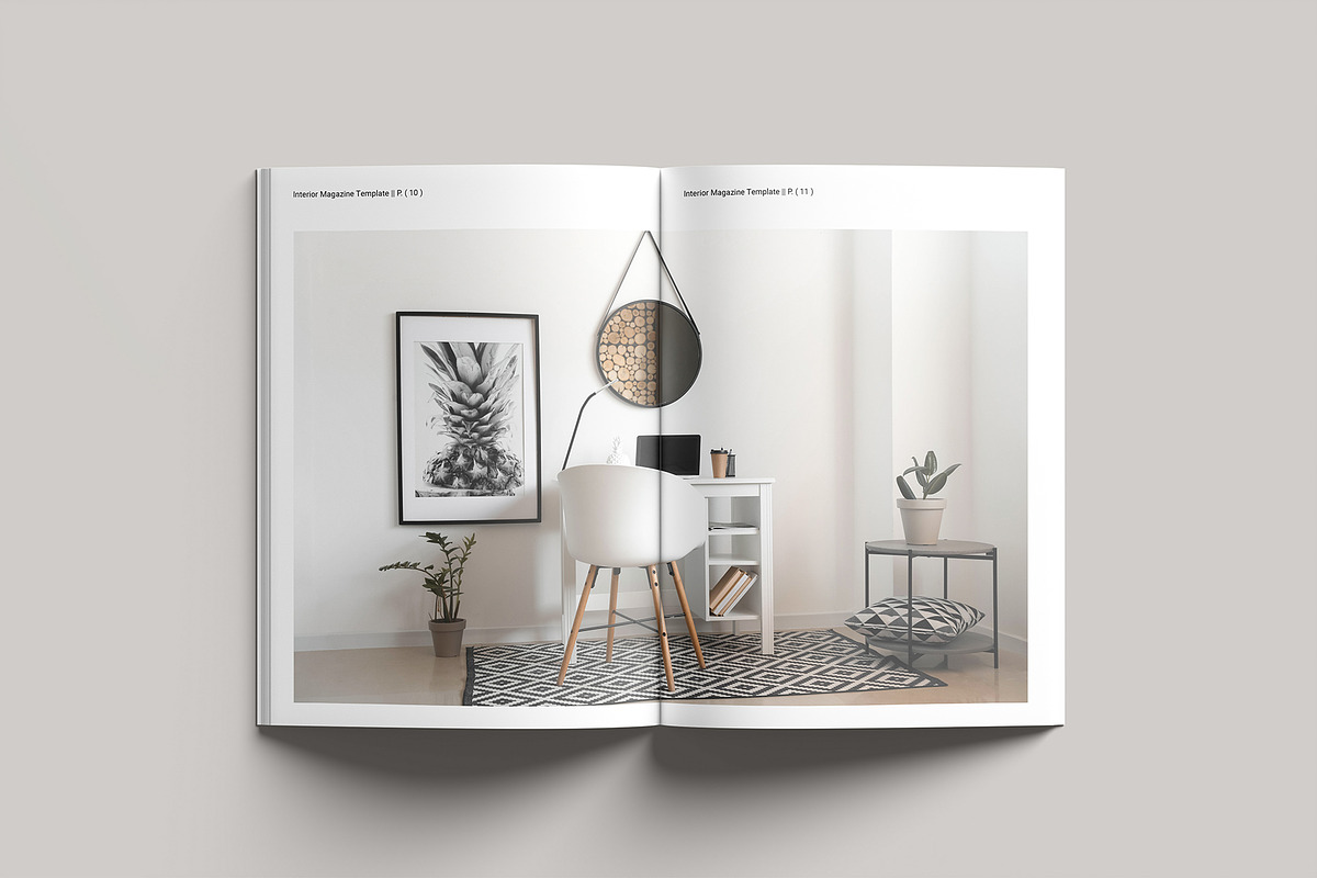 Interior Design & Magazine Template, a Magazine Template by GoldenGrid Studio (Photo 8 of 12)
