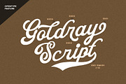Goldray Club Retro Font Duo, a Script Font by Letterhend Studio (Thumbnail 3 of 9)