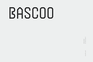Bascoo Font, a Sans Serif Font by baqoos