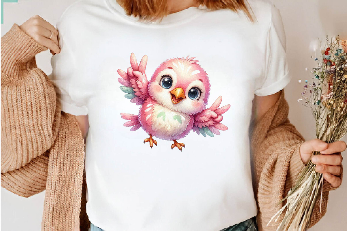 Cute Funny Birds Sublimation Clipart, a Seasonal Illustration by CreationArt (Photo 6 of 7)