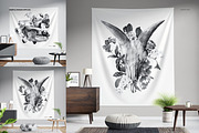 Tapestry Many Sizes Mockup Set, a Household Mockup by Creatsy (Thumbnail 6 of 9)