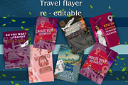Editable Travel Flyer Template, a Marketing Template by Aban's World (Thumbnail 2 of 3)