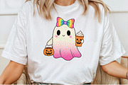 Rainbow Bow Ghost PNG, an Illustration by Craft Nest (Thumbnail 4 of 6)