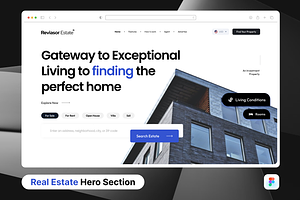 Real Estate Property Hero Header, a Templates & Theme by SquidPixey