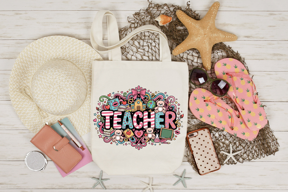Preppy Teacher Valentine Png, Teache, an Illustration by Designking (Photo 4 of 6)