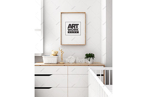 Poster Mockup Nursery Theme Minimal