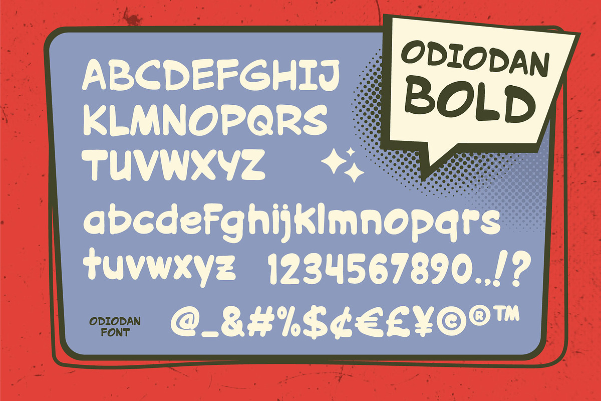 Odiodan a Comic Strip Font, a Handwritten Font by Rasiorise Studio (Photo 4 of 12)