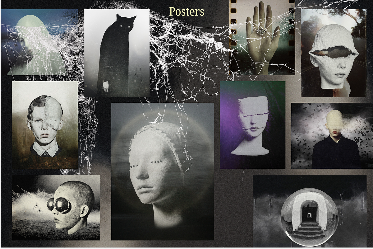 Lurid Echo. Eerie Collage Pack, an Object Graphic by Anastasiia VNSK (Photo 14 of 17)