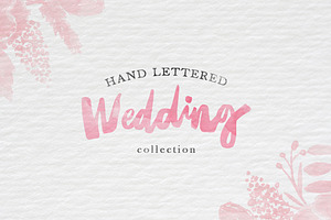 Hand Lettered Wedding Collection