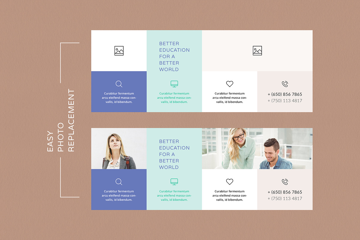 Modern Facebook Cover Pack - Canva, a Social Media Template by Crevo Studio (Photo 13 of 14)
