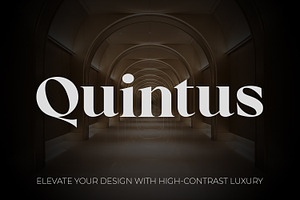 Quintus High Contrast Serif Font