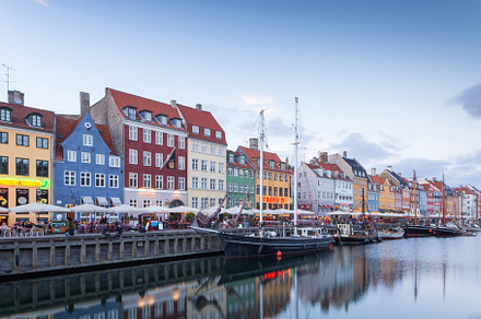 Scenic view Nyhavn, Copenhagen, a Background Photo by Photos from the Heart
